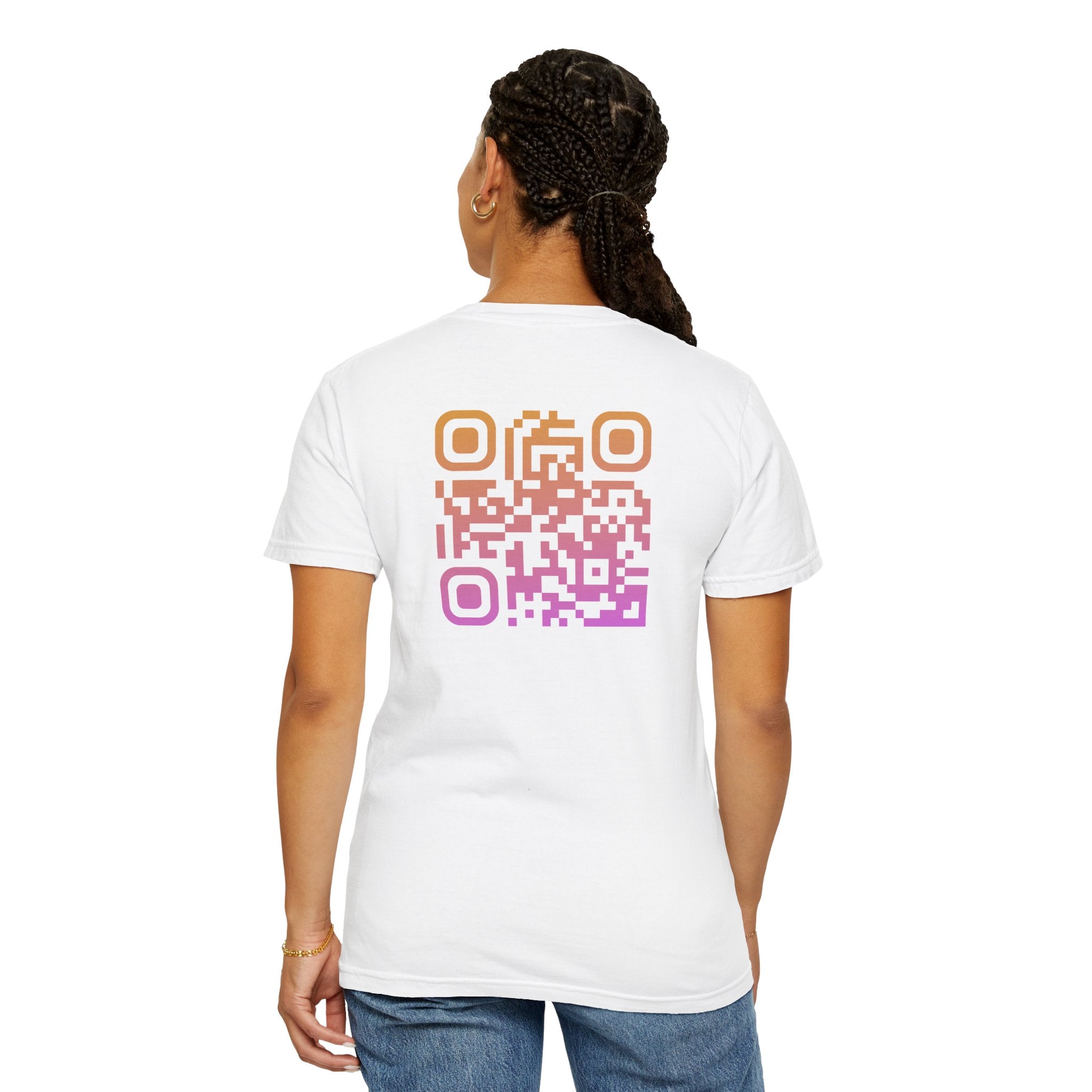 HELIOS T-Shirt Blanc⎮QR Orange-Rose