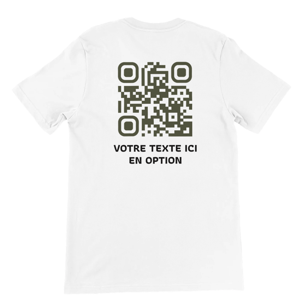 HELIOS T-Shirt Blanc⎮QR Kaki