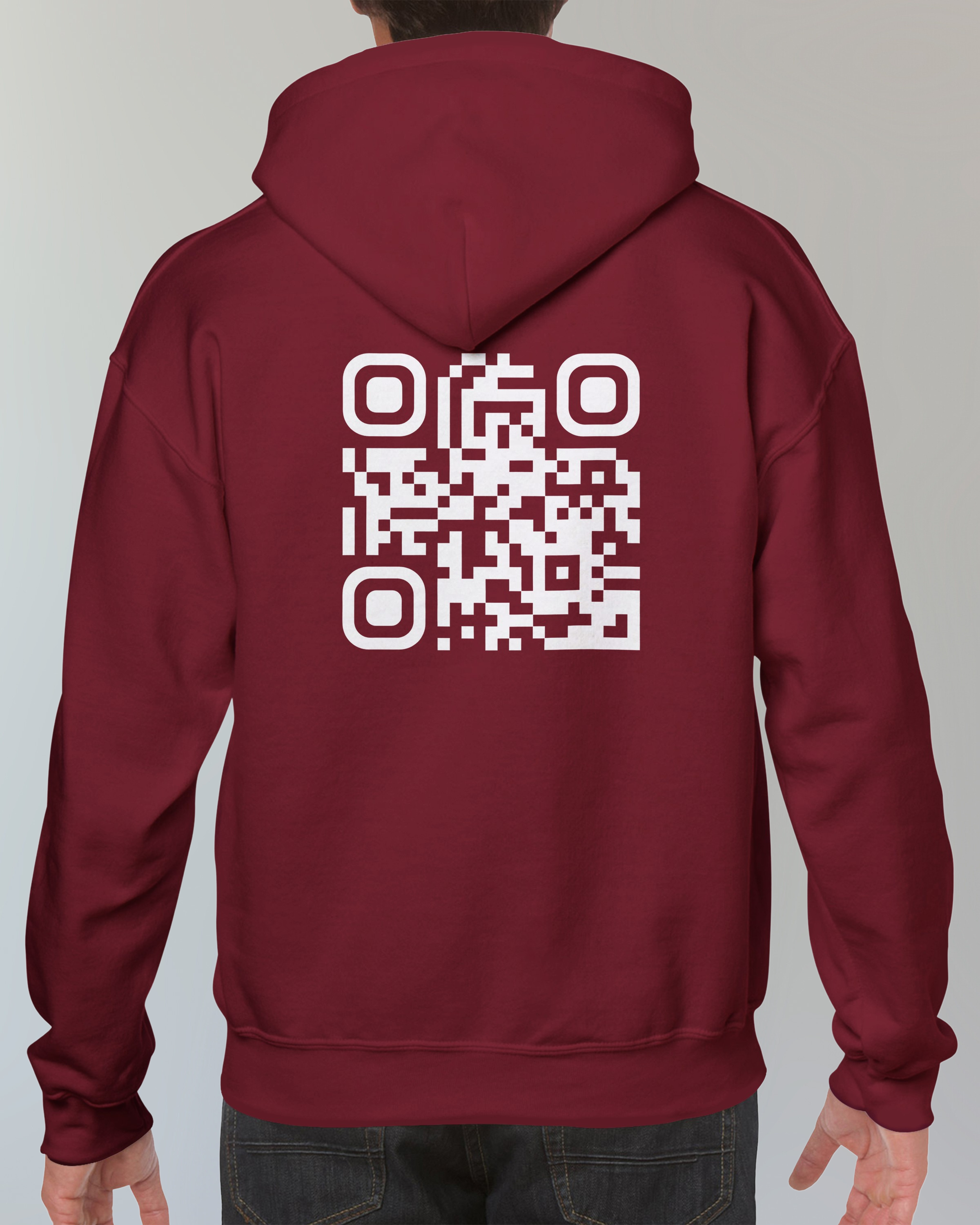 ELYSIS Sweat Maroon⎮QR Blanc