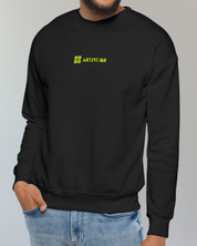 AVANI Sweat Noir⎮QR Jaune