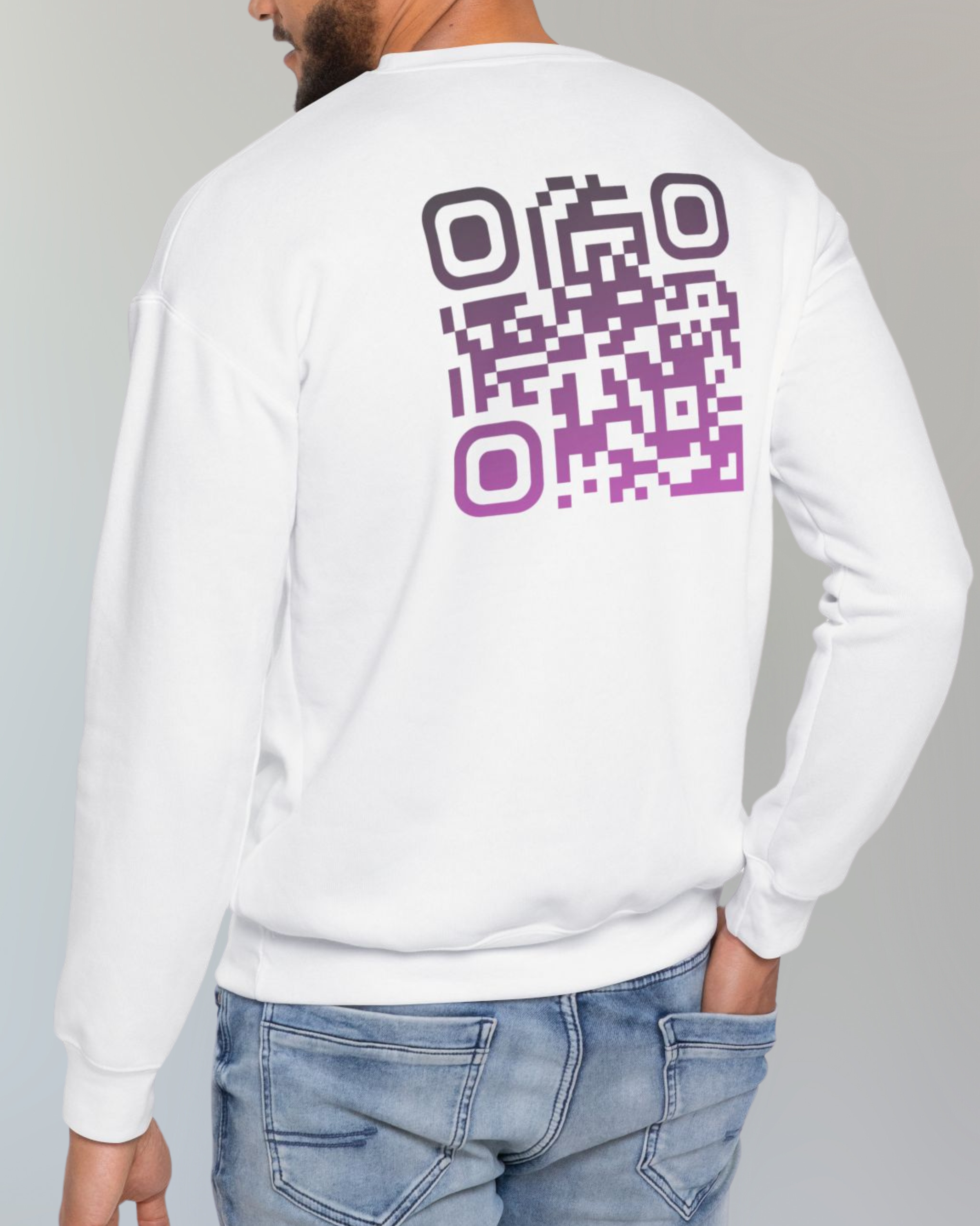 AVANI Sweat Blanc⎮QR Rose