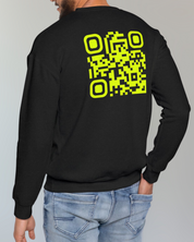 AVANI Sweat Noir⎮QR Jaune