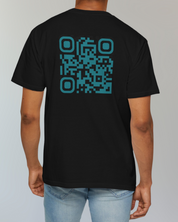 HELIOS T-Shirt Noir⎮QR Turquoise