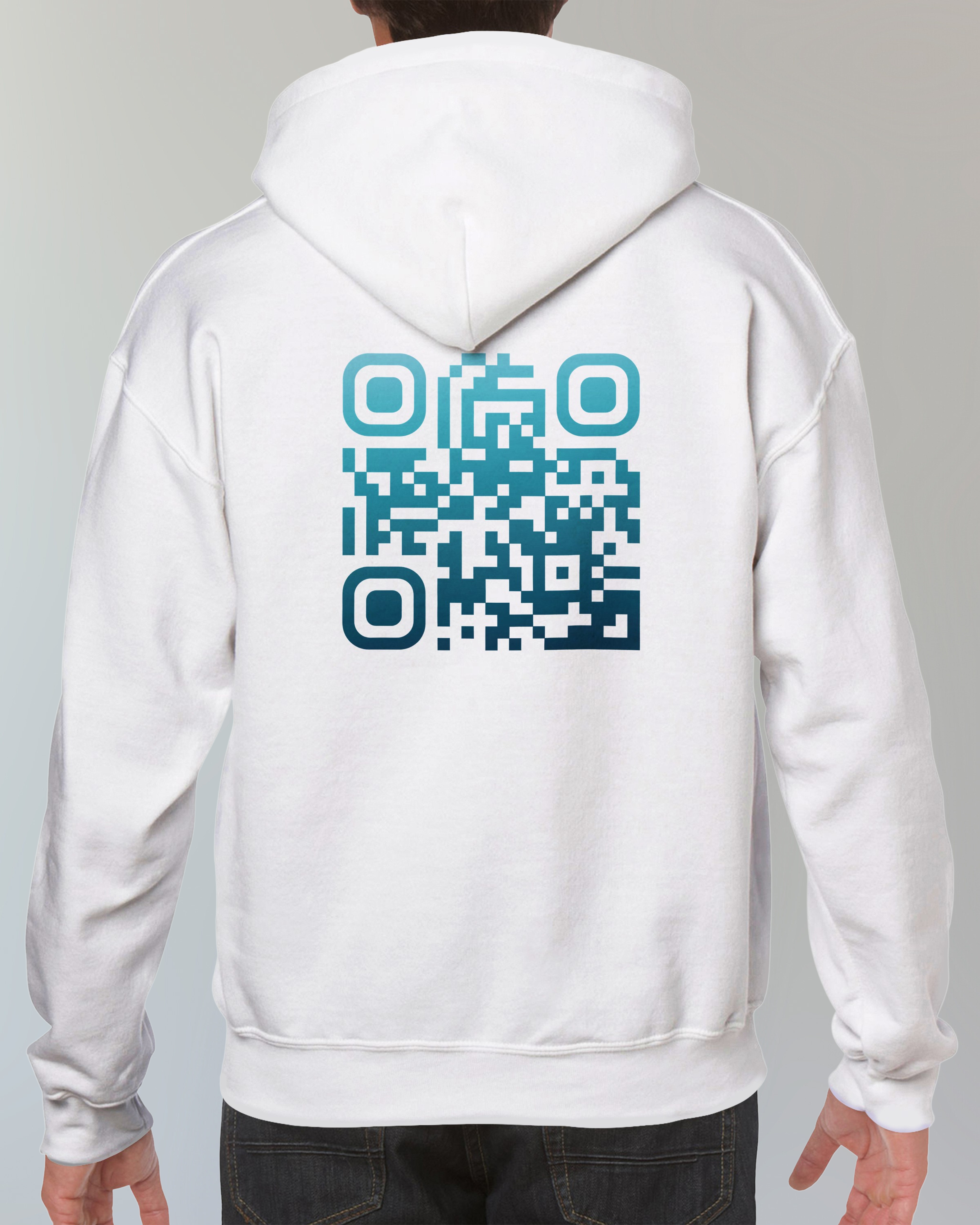 TAURUS Sweat Blanc⎮QR Bleu