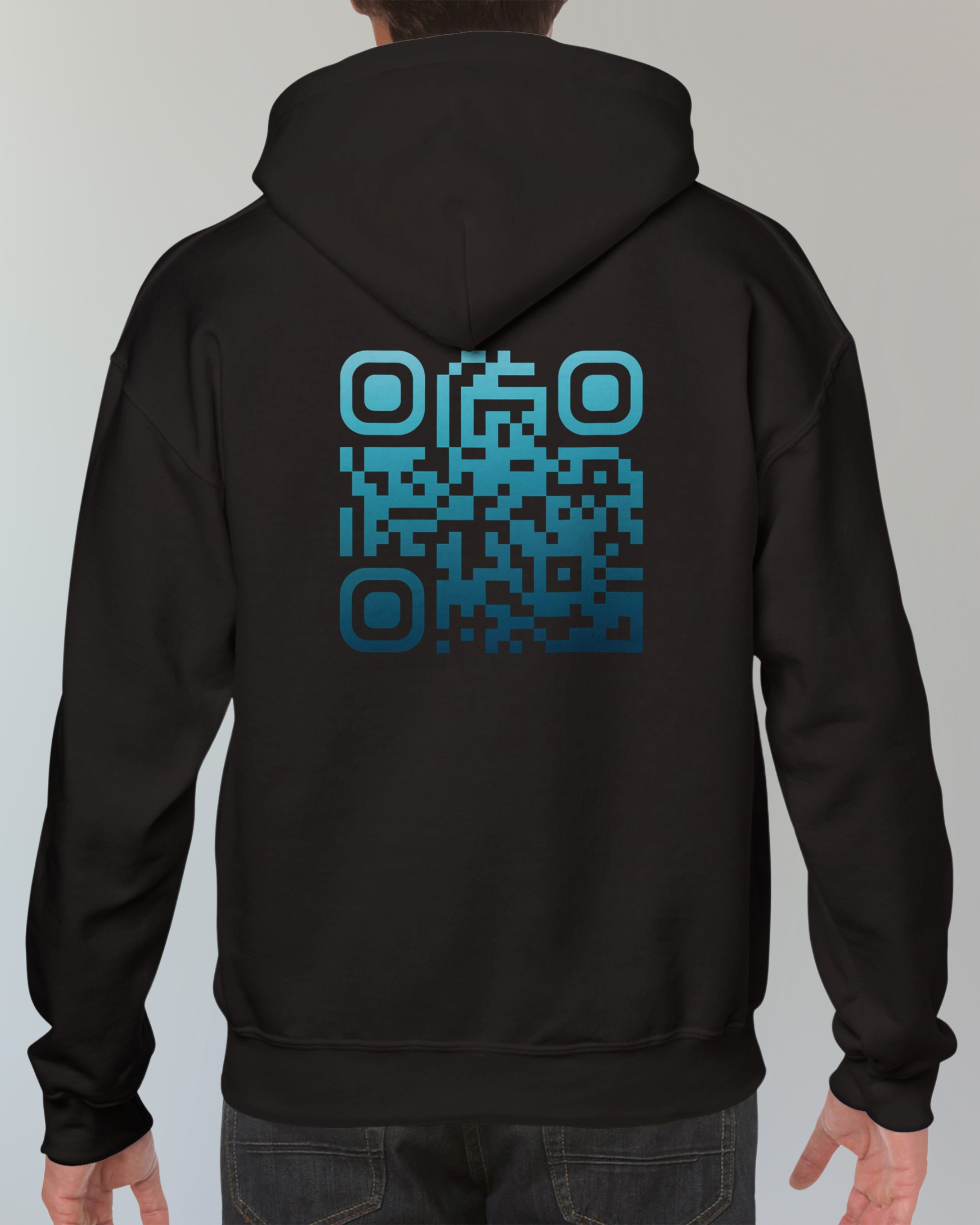 TAURUS Sweat Noir⎮QR Bleu