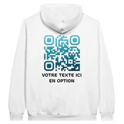 TAURUS Sweat Blanc⎮QR Bleu