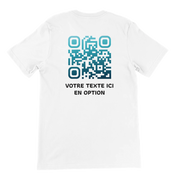 TAURUS T-Shirt Blanc⎮QR Bleu