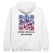 AMARU Sweat Blanc⎮QR Bleu-Rouge