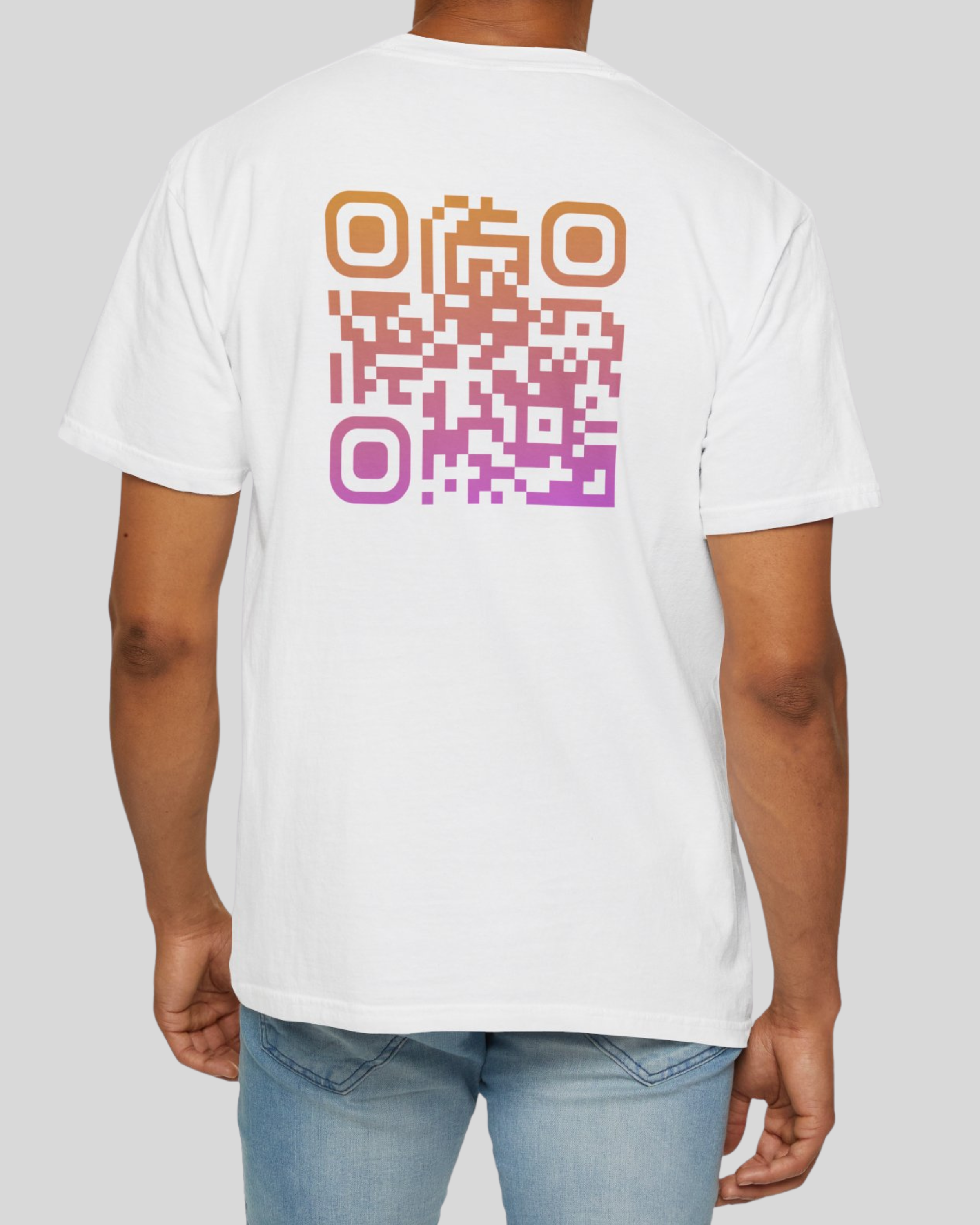 HELIOS T-Shirt Blanc⎮QR Orange-Rose