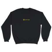 AVANI Sweat Noir⎮QR Jaune