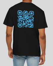 HELIOS T-Shirt Noir⎮QR Bleu Miami