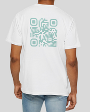 HELIOS T-Shirt Blanc⎮QR Vert d'Eau