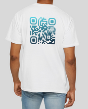 TAURUS T-Shirt Blanc⎮QR Bleu