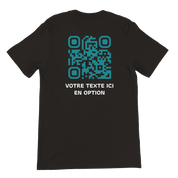 HELIOS T-Shirt Noir⎮QR Turquoise