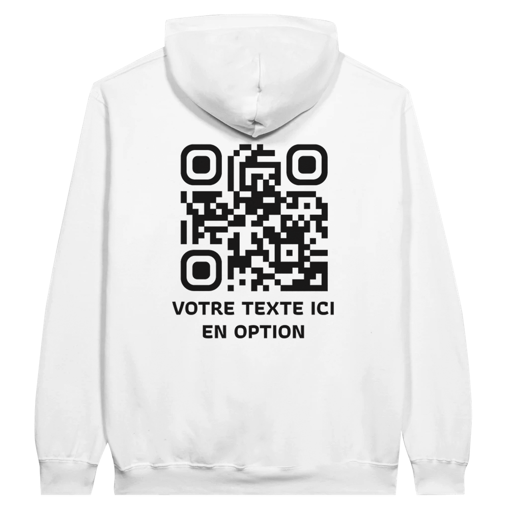 ELYSIS Sweat Blanc⎮QR Noir