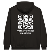 ELYSIS Sweat Noir⎮QR Blanc