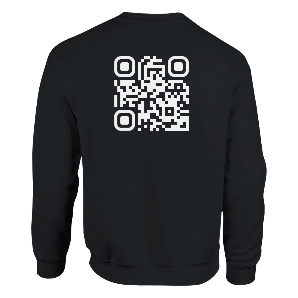 AVANI Sweat Noir⎮QR Blanc