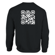 AVANI Sweat Noir⎮QR Blanc